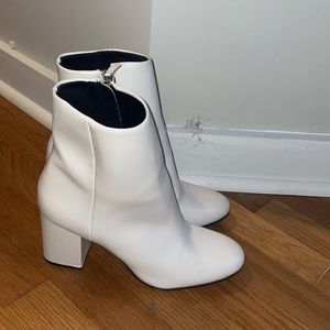 Altard state white heel boots